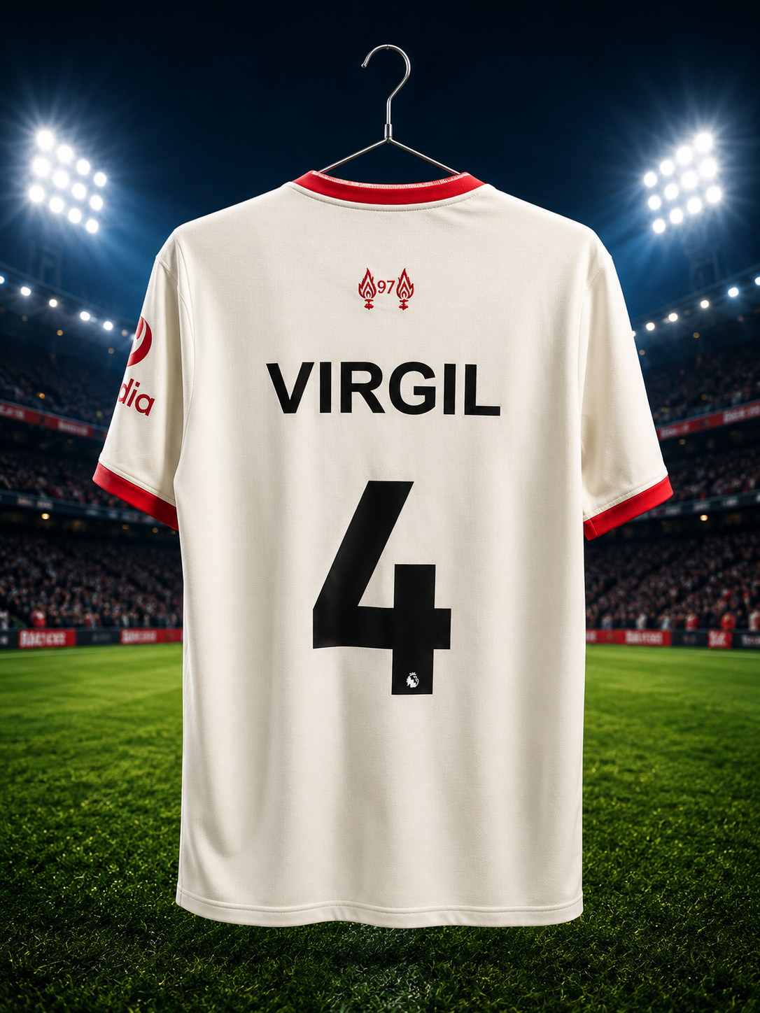 Liverpool 2025-26 Home Jersey (VIRGIL #4) Back Jersey